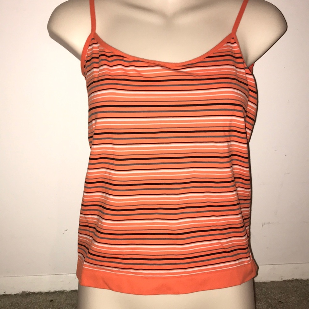 Maurice Sasson Simply Seamless Tank Orange Sz S